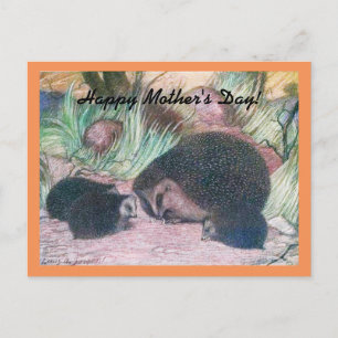 Postal Día de la Madre de Hedgehog