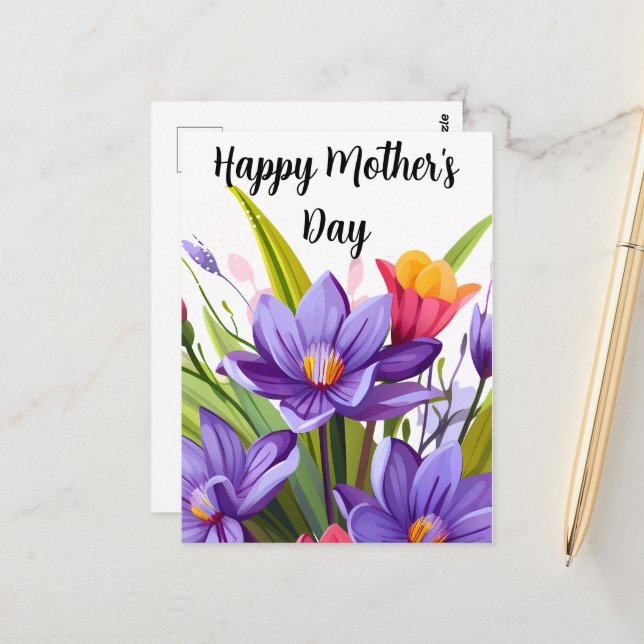 Postal Día de la Madre de las Flores Silvestres (Anverso/Reverso In Situ)