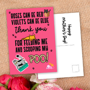 Postal Día de la Madre Divertido Rosado Lindo Feliz de Ga