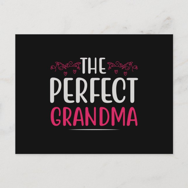Postal Día de la Madre - La abuela perfecta (Anverso)