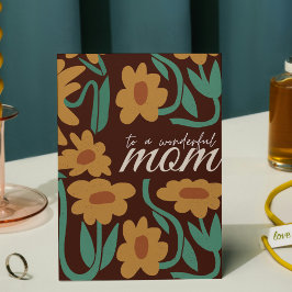 Postal Día de la Madre Marrón