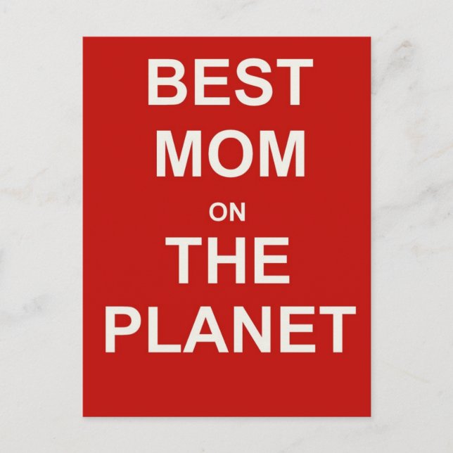 Postal Día de la Madre - Mejor Mamá (Anverso)