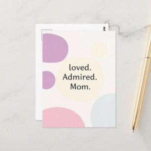 Postal Día de la Madre Minimalista moderno