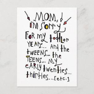 Postal Día de la Madre o Cumpleaños