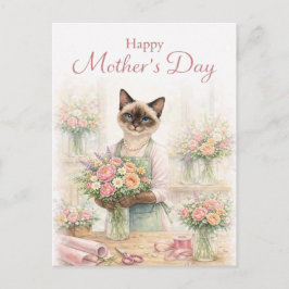 Postal Día de la Madre para amantes de los gatos 