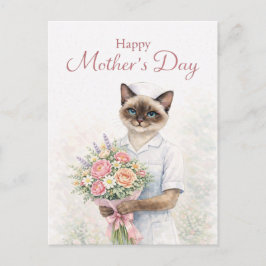 Postal Día de la Madre para amantes de los gatos de Enfer