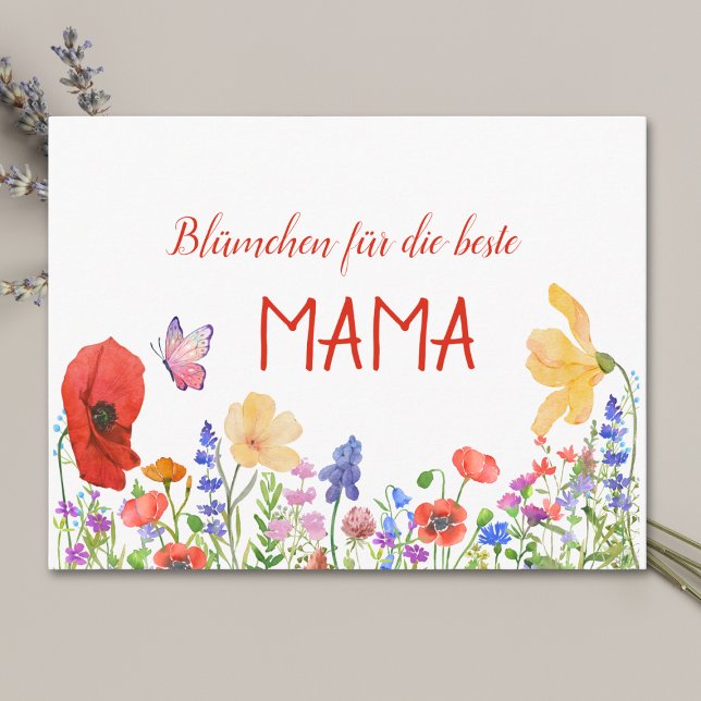 Postal Día de la Madre para Mamá - Flores silvestres de a (Subido por el creador)