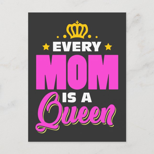 Postal Día de la Madre Reina de Regalo (Anverso)