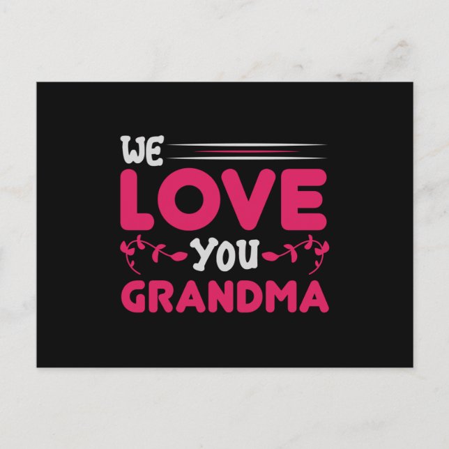 Postal Día de la Madre - Te amamos abuela (Anverso)