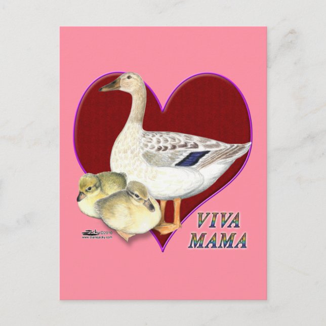 Postal Día de la Madre: ¡Viva mamá! (Anverso)