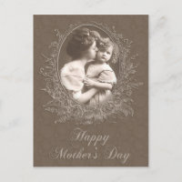 Día de la Madre y el Niño Vintage
