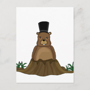Postal Día de la marmota - estilo personalizado