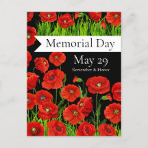 Día de la Memoria Amapolas Rojas