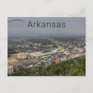 Postal Día de la niebla en aguas termales de Arkansas