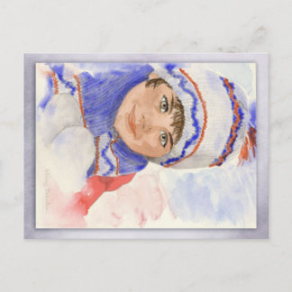 Postal Día de la nieve