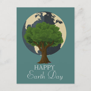 Postal Día de la Tierra todos los días, ve verde, salva n