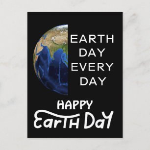 Postal Día de la Tierra todos los días, ve verde, salva n
