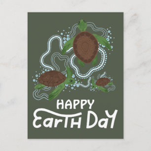 Postal Día de la Tierra todos los días, ve verde, salva n