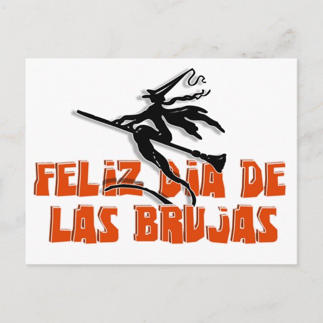 Postal Dia de Las Brujas (Anverso)