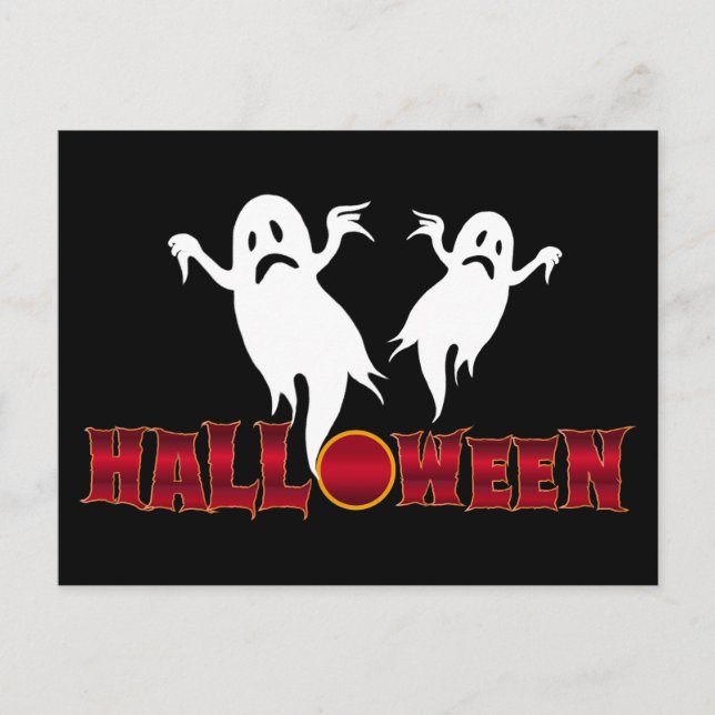 Postal Día de las Brujas Fantasmas (Anverso)