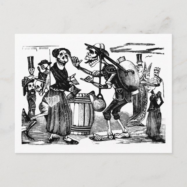 Postal Día de las Cartas Muertas por José Posada (Anverso)