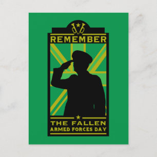 Postal Día de las Fuerzas Armadas Británicas