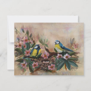 Postal Día de las Madres Pájaros