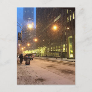 Postal Día de las Nieves en Nueva York NYC Manhattan Niev