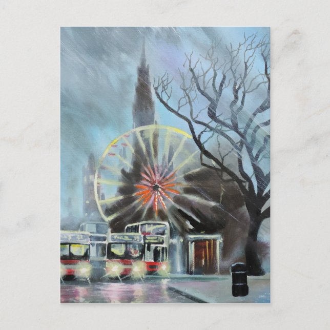 Postal Día de lluvia en Edimburgo (Anverso)