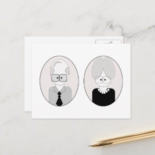 Postal Día de los abuelos - Pareja