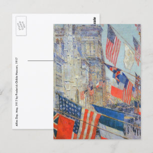 Postal Día de los Aliados, mayo de 1917 por Childe Hassam