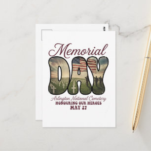 Postal Día de los Caídos Cementerio Nacional de Arlington