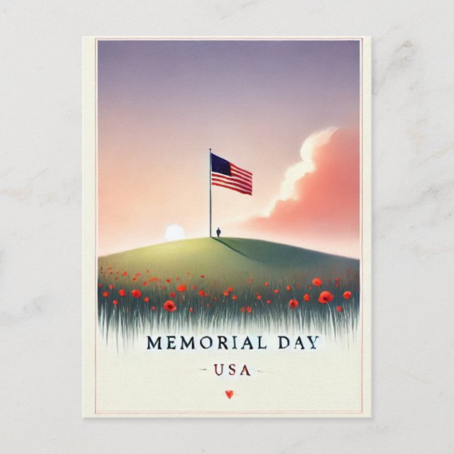 Postal Día de los Caídos, EE. UU. (Anverso)