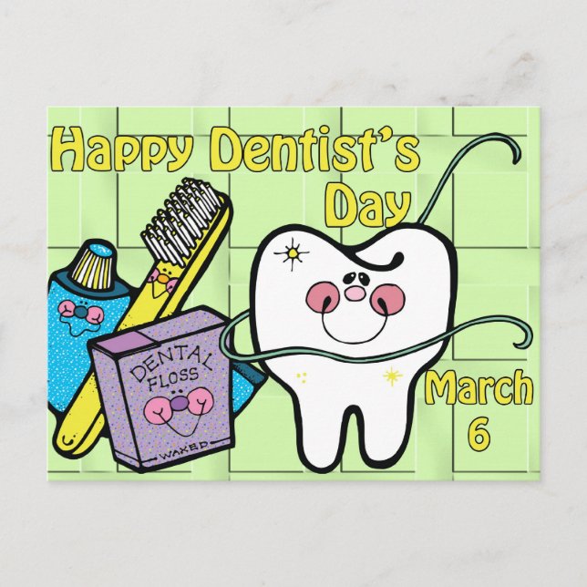 Postal Día de los dentistas, 6 de marzo (Anverso)
