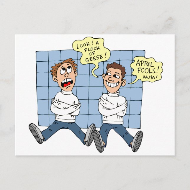 Postal Día de los Inocentes de Abril (Anverso)