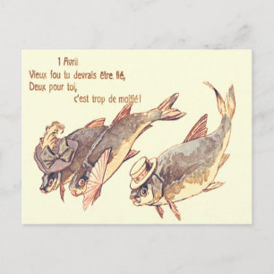 Postal Día de los Inocentes de la familia de los peces de