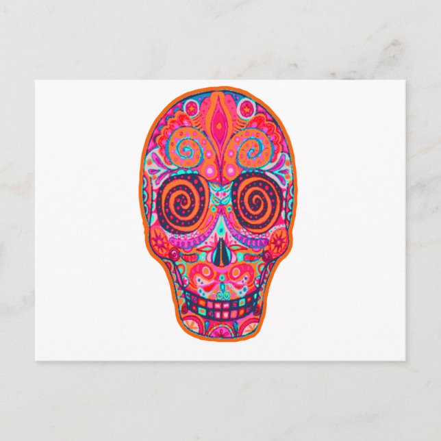 Postal día de los muertos (Anverso)