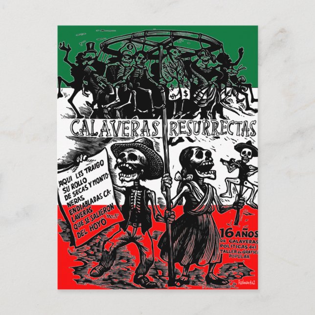Postal Día de los Muertos (Anverso)