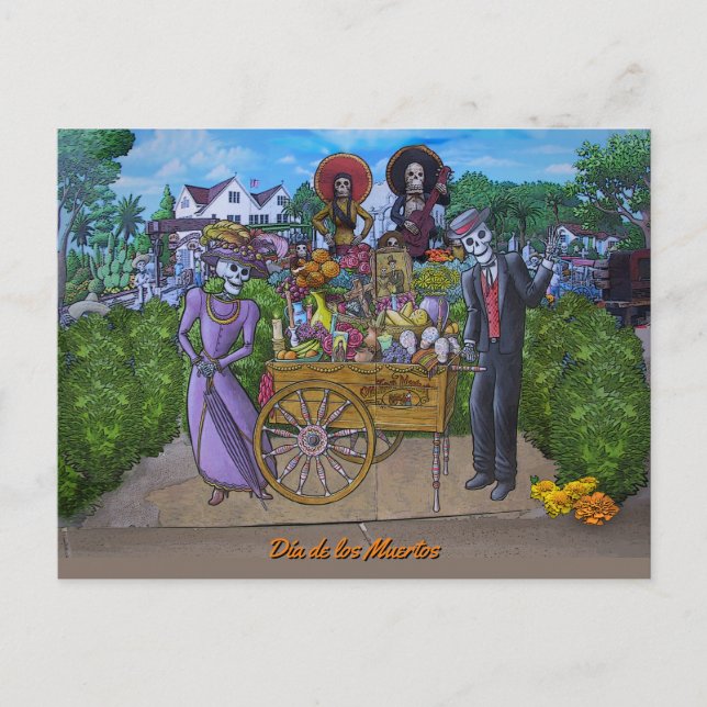 Postal Dia de los Muertos (Anverso)
