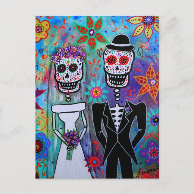 POSTAL DIA DE LOS MUERTOS BODA (Anverso)