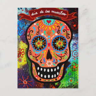 POSTAL DIA DE LOS MUERTOS CALAVERA