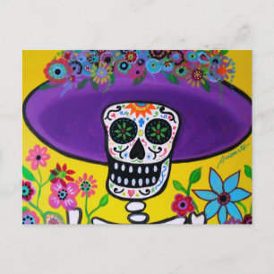 POSTAL DIA DE LOS MUERTOS CATRINA