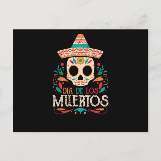 Postal Día de los Muertos Día de la Calavera de México Mu (Anverso)
