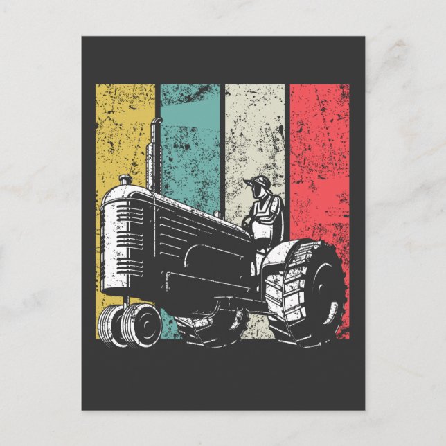 Postal Día de los Padres de los Tractores de la Agricultu (Anverso)