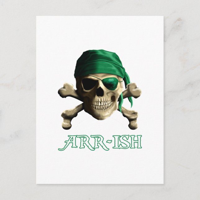 Postal Día de los Patrocinadores de los Piratas Irlandese (Anverso)