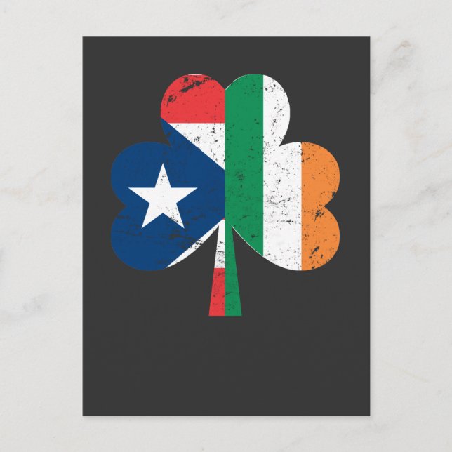 Postal Día de los Patrocinadores Irlanda Puerto Rico (Anverso)