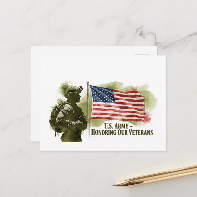 Postal Día de los Veteranos - Honrando a todos los que si (Anverso/Reverso In Situ)