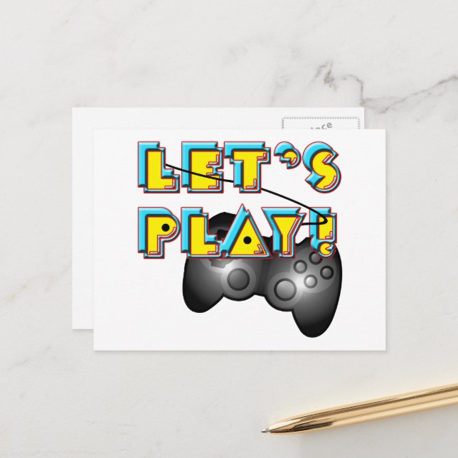 Postal Día de los Videojuegos - ¡Vamos a Jugar! (Anverso/Reverso In Situ)