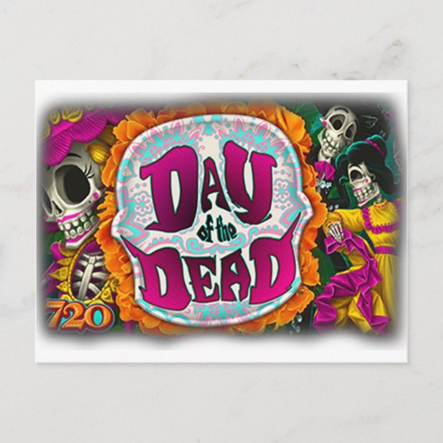 Postal Día de Muertos (Anverso)