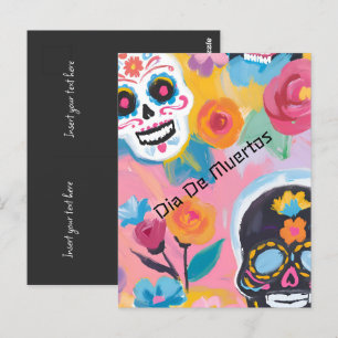Postal Día de Muertos Delicia Floral